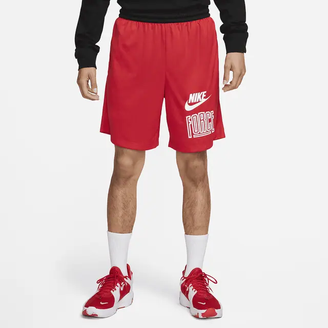 NIKE AS M NK DF STRTFVHBR 8IN SHORT in UNIVERSITY RED/BLACK/WHITE