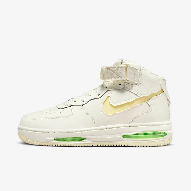 NIKE AIR FORCE 1 MID EVO in SAIL/COCONUT MILK-LIME BLAST