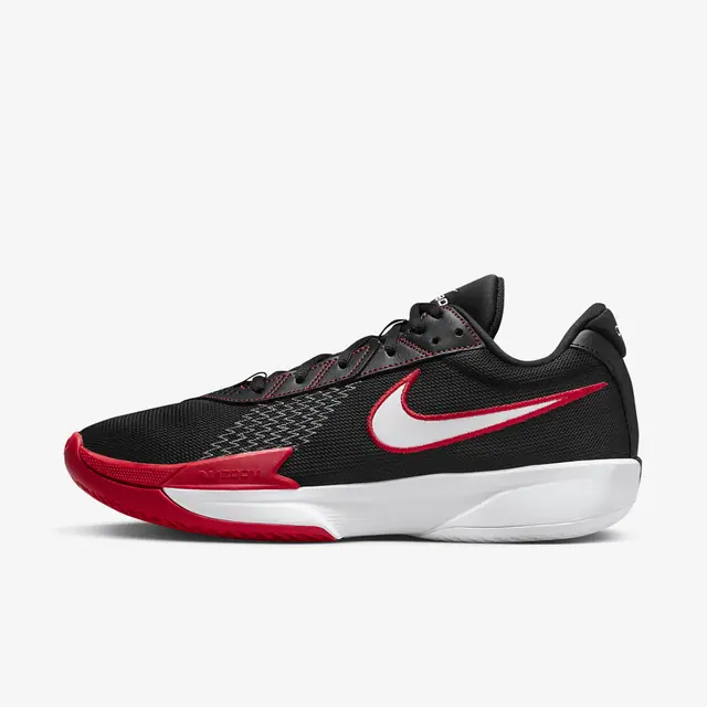 NIKE AIR ZOOM G.T. CUT ACADEMY EP in BLACK/WHITE-UNIVERSITY RED-IRON GREY
