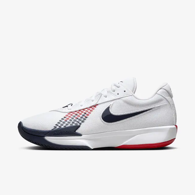 NIKE AIR ZOOM G.T. CUT ACADEMY EP in WHITE/OBSIDIAN-SPORT RED