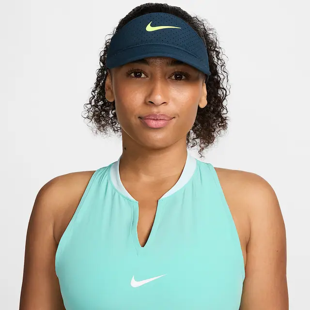 NIKE U NK DFADV ACE VISOR U SAB P in ARMORY NAVY/ANTHRACITE/VOLT