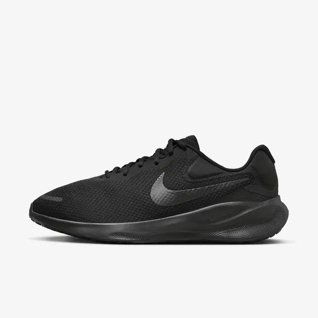 NIKE REVOLUTION 7 WIDE in BLACK/OFF NOIR