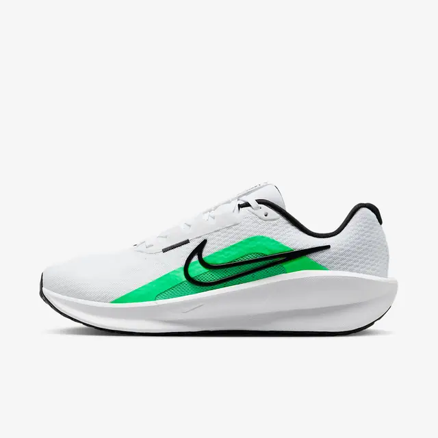 NIKE DOWNSHIFTER 13 in WHITE/BLACK-GREEN SHOCK