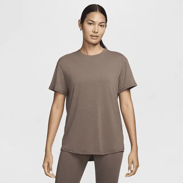 NIKE AS W NK ONE RELAXED DF SS TOP in IRONSTONE/BLACK