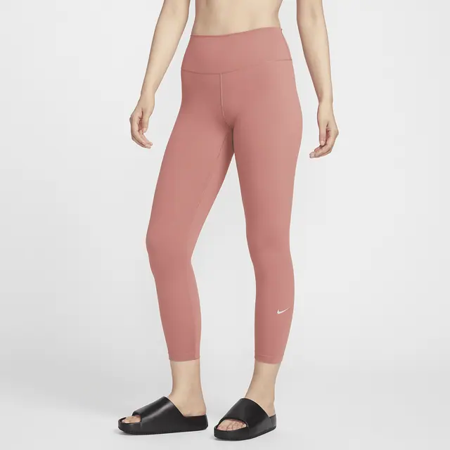 NIKE AS W NK DF ONE HR 7/8 TIGHT in CANYON PINK/BLACK