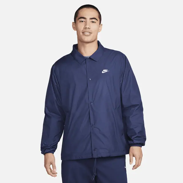 NIKE AS M NK CLUB COACHES JKT in MIDNIGHT NAVY/WHITE