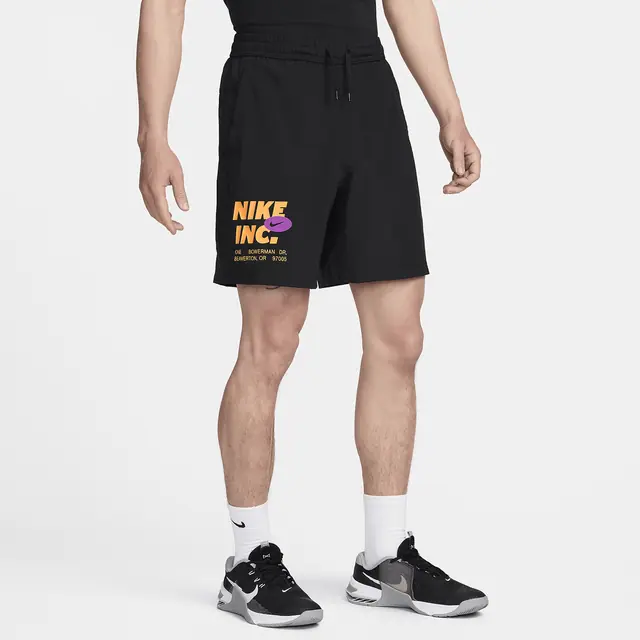NIKE AS M NK DF FORM SHORT 7UL GX in BLACK/SUNDIAL/VIVID PURPLE