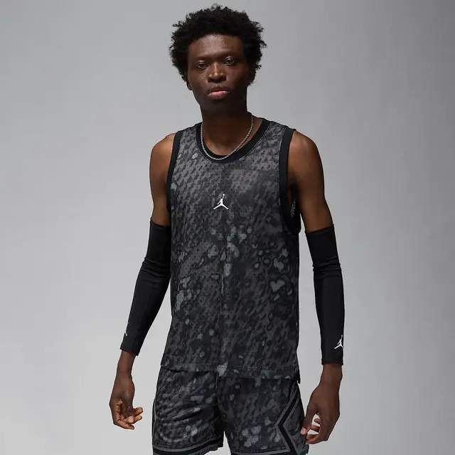 NIKE M J DF SPRT AOP MESH JRSY in BLACK