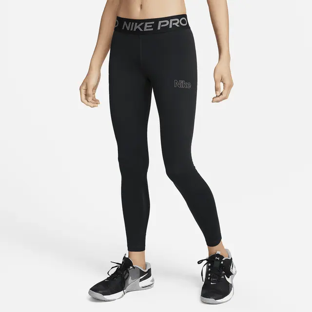 NIKE AS W NP 365 TIGHT SPNT in BLACK/KHAKI