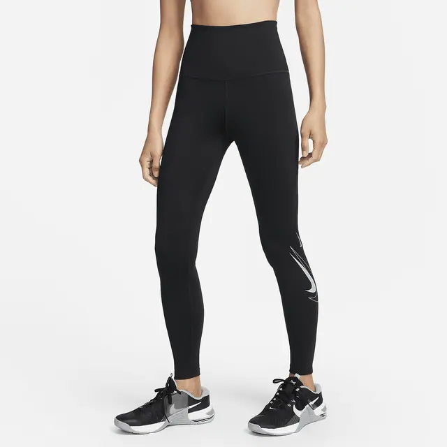 NIKE AS W NK ONE DF HR TGHT EHBR in BLACK/MINERAL