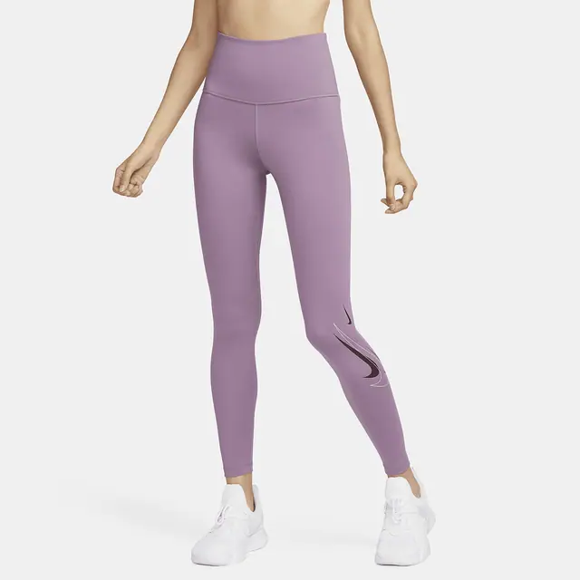 NIKE AS W NK ONE DF HR TGHT EHBR in VIOLET DUST/PLATINUM VIOLET
