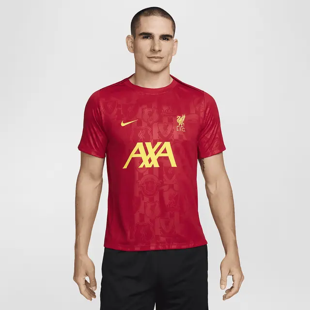NIKE LFC MNK DF ACDPR SSTOP K PM in GYM RED/CHROME YELLOW/CHROME YELLOW