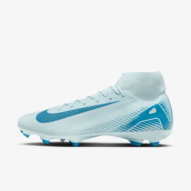 NIKE ZM SUPERFLY 10 ACAD FG/MG in GLACIER BLUE/BLUE ORBIT