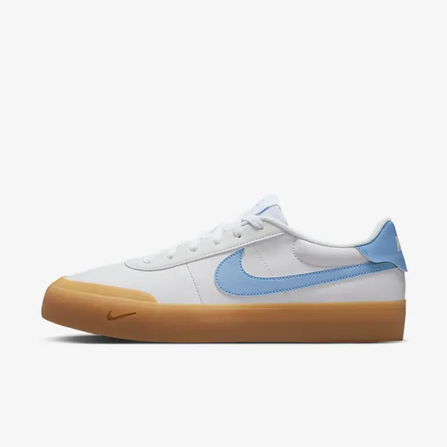 NIKE COURT SHOT in WHITE/PSYCHIC BLUE-GUM YELLOW