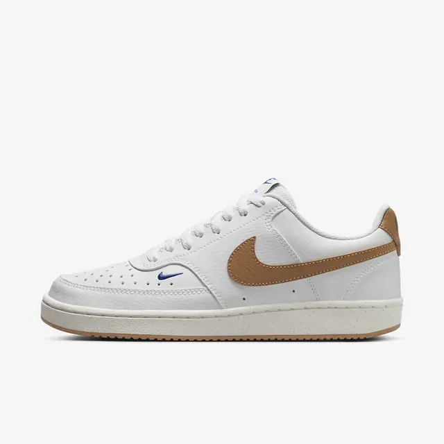 W NIKE COURT VISION LO NN in WHITE/FLAX-GAME ROYAL-SAIL