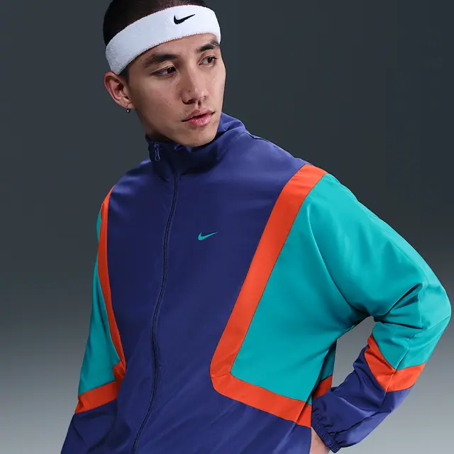 NIKE AS M NK DF WVN ICON JKT STRTFV in DEEP NIGHT/DUSTY CACTUS/DUSTY CACTUS