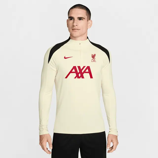 NIKE LFC M NK DFSTRK DRILL TOP K SE in COCONUT MILK/COCONUT MILK/BLACK/GYM RED