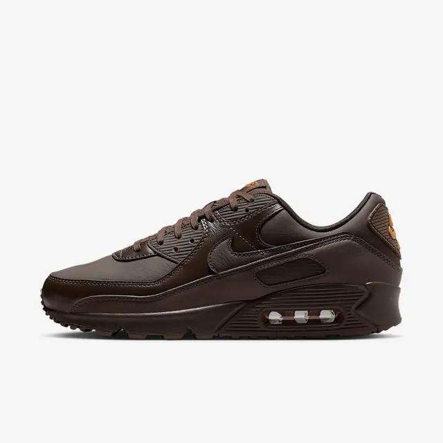 NIKE AIR MAX 90 ESS+ in BAROQUE BROWN/BAROQUE BROWN-DESERT OCHRE