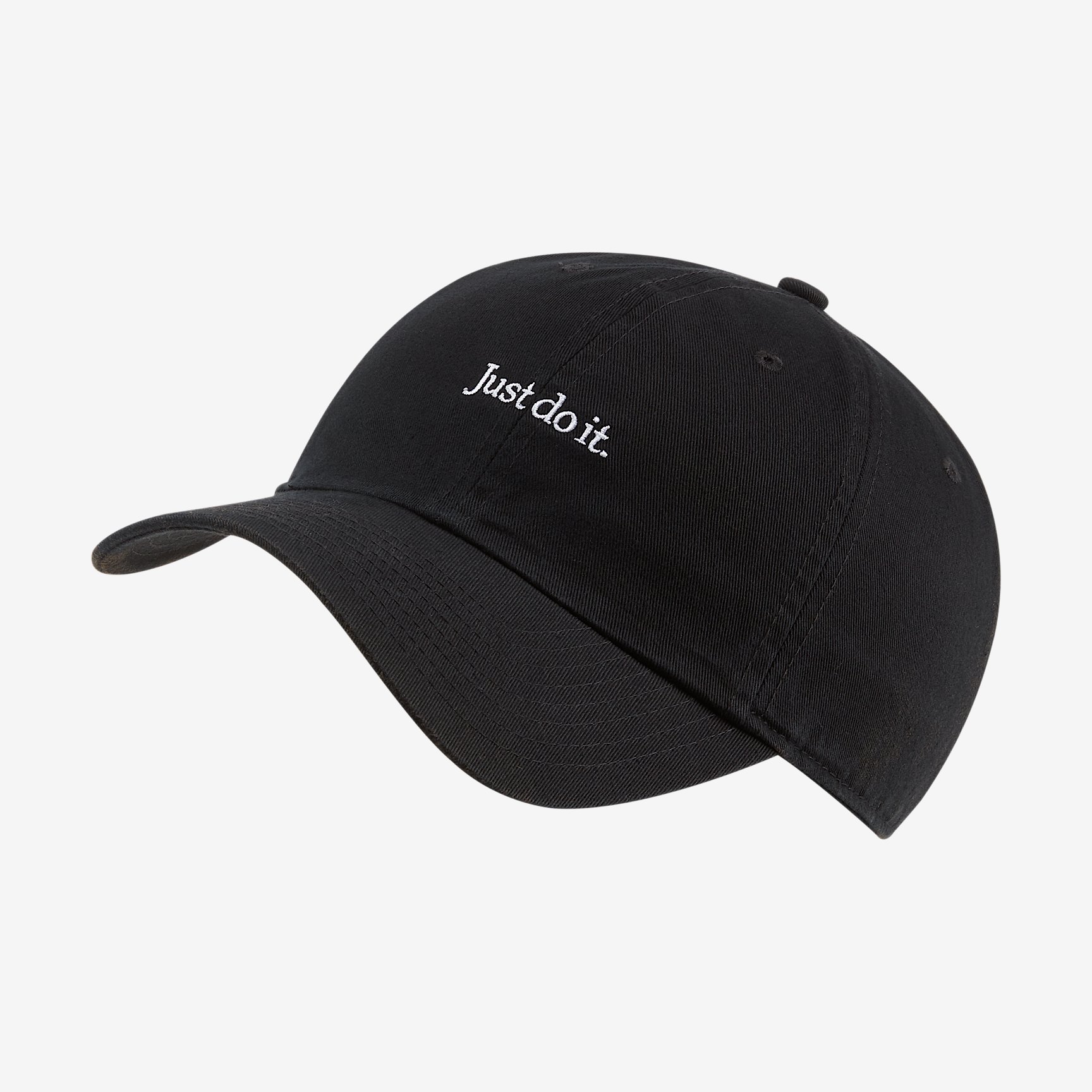 NIKE U NSW H86 CAP JDI WASH CAP in BLACK/WHITE