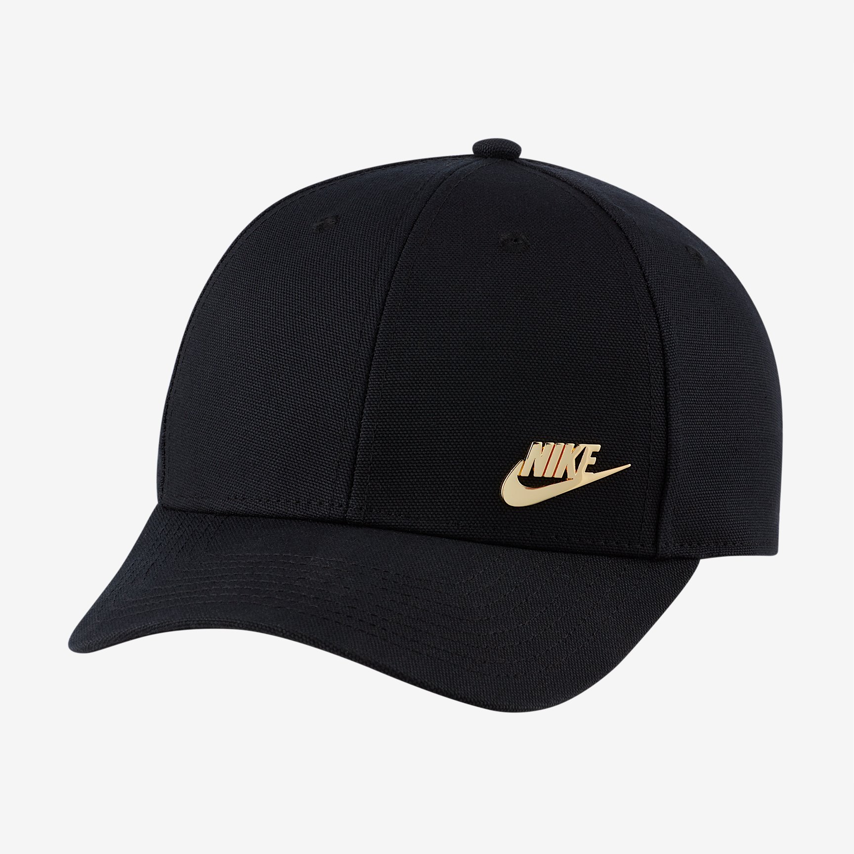 NIKE U NSW L91 METAL FUTURA CAP in BLACK/METALLIC GOLD