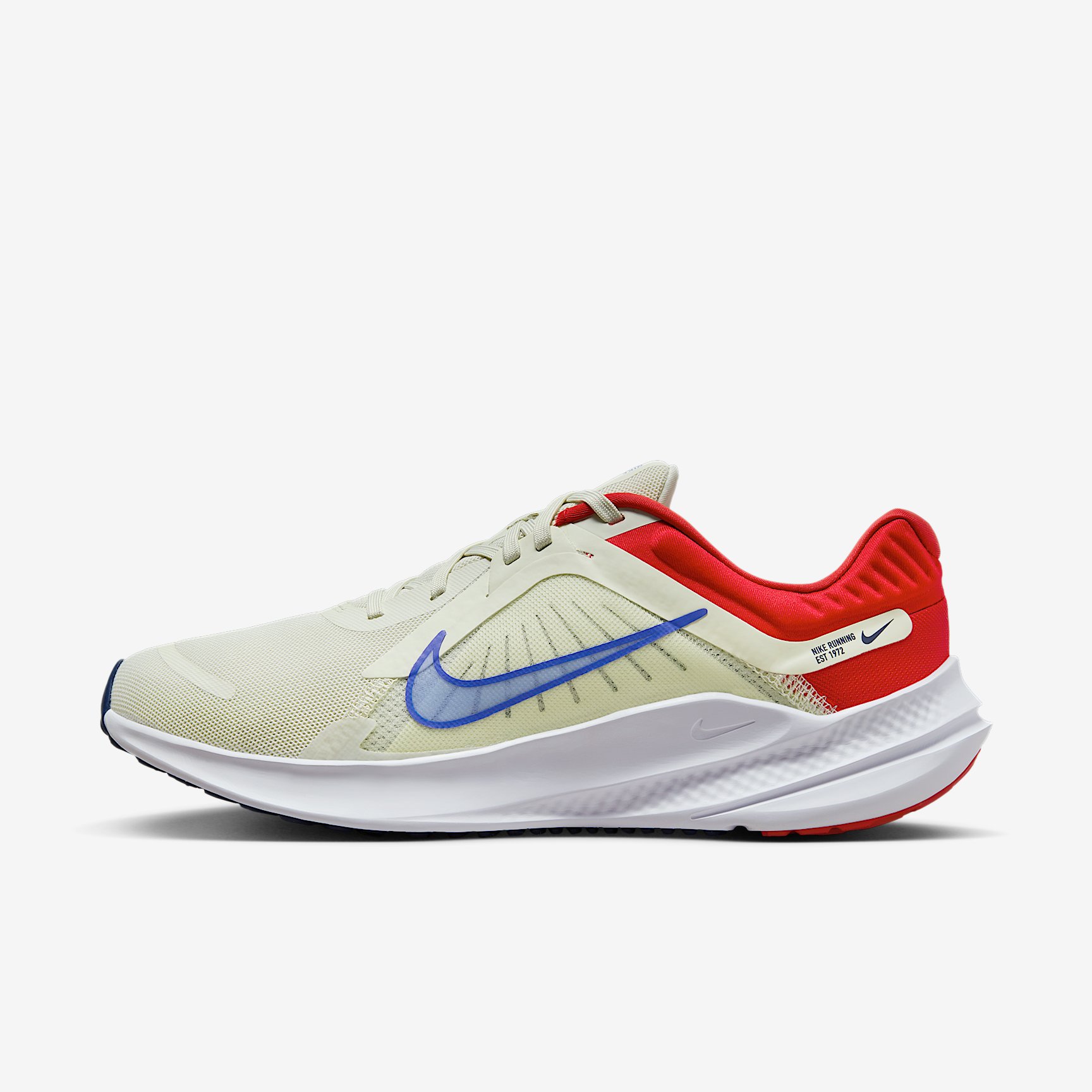 NIKE QUEST 5 in SEA GLASS BLUE JOY-UNIVERSITY RED-WHITE