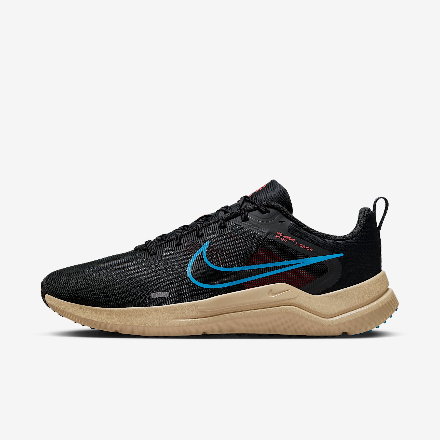 NIKE DOWNSHIFTER 12 in DK SMOKE GREY LASER BLUE-KHAKI