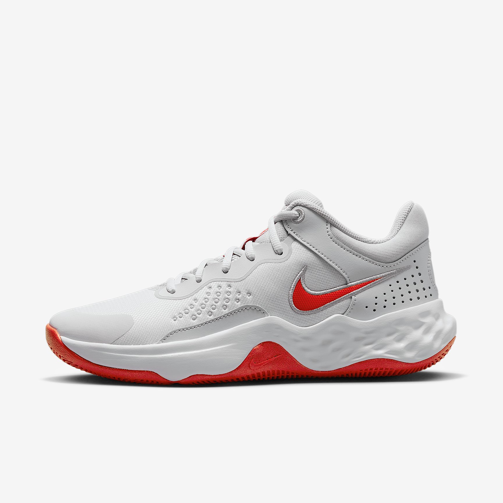 NIKE FLY.BY MID 3 in PHOTON DUST PICANTE RED-GREY FOG