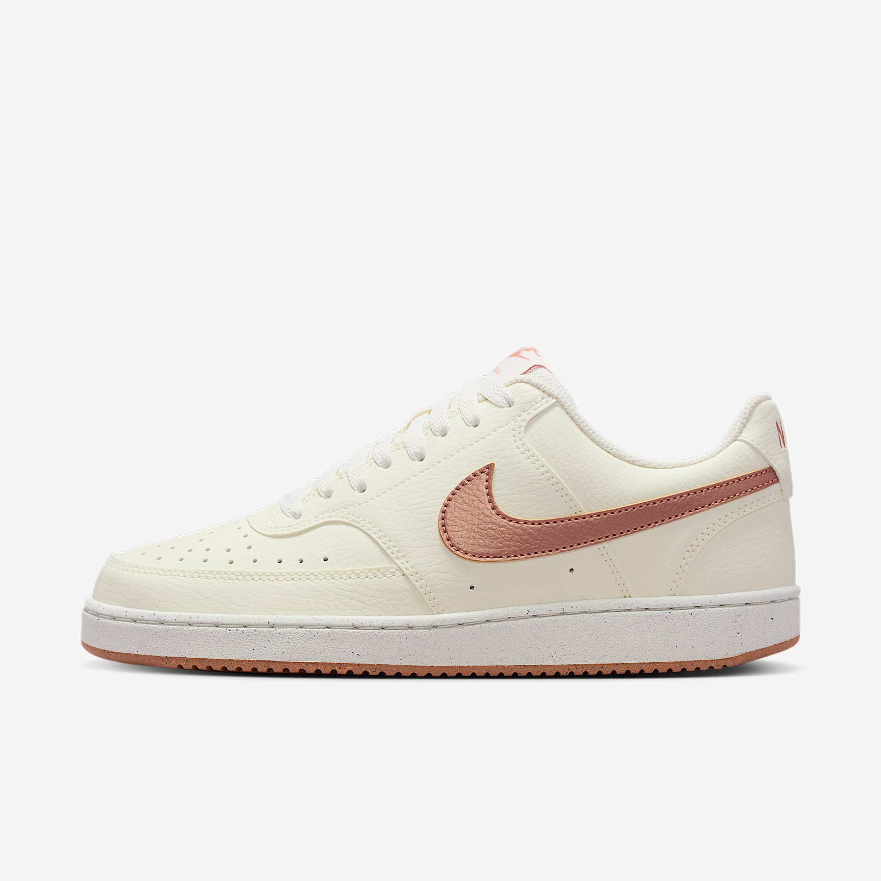 W NIKE COURT VISION LO NN in SAIL MTLC RED BRONZE-ROSE GOLD