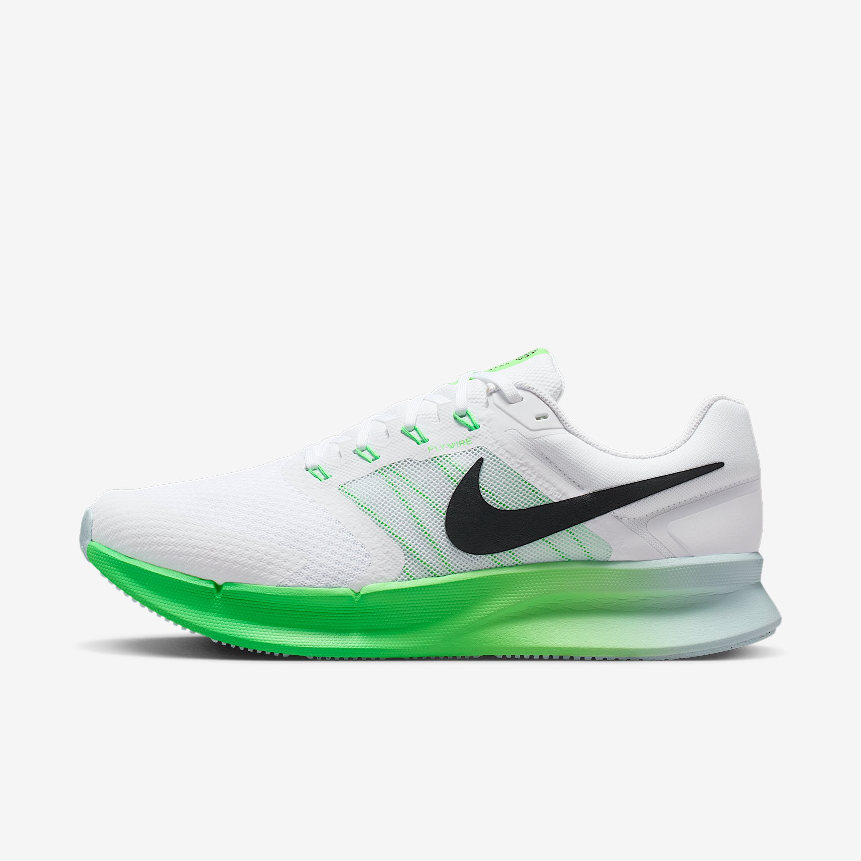 NIKE RUN SWIFT 3 in WHITE BLACK-PURE PLATINUM-GLACIER BLUE