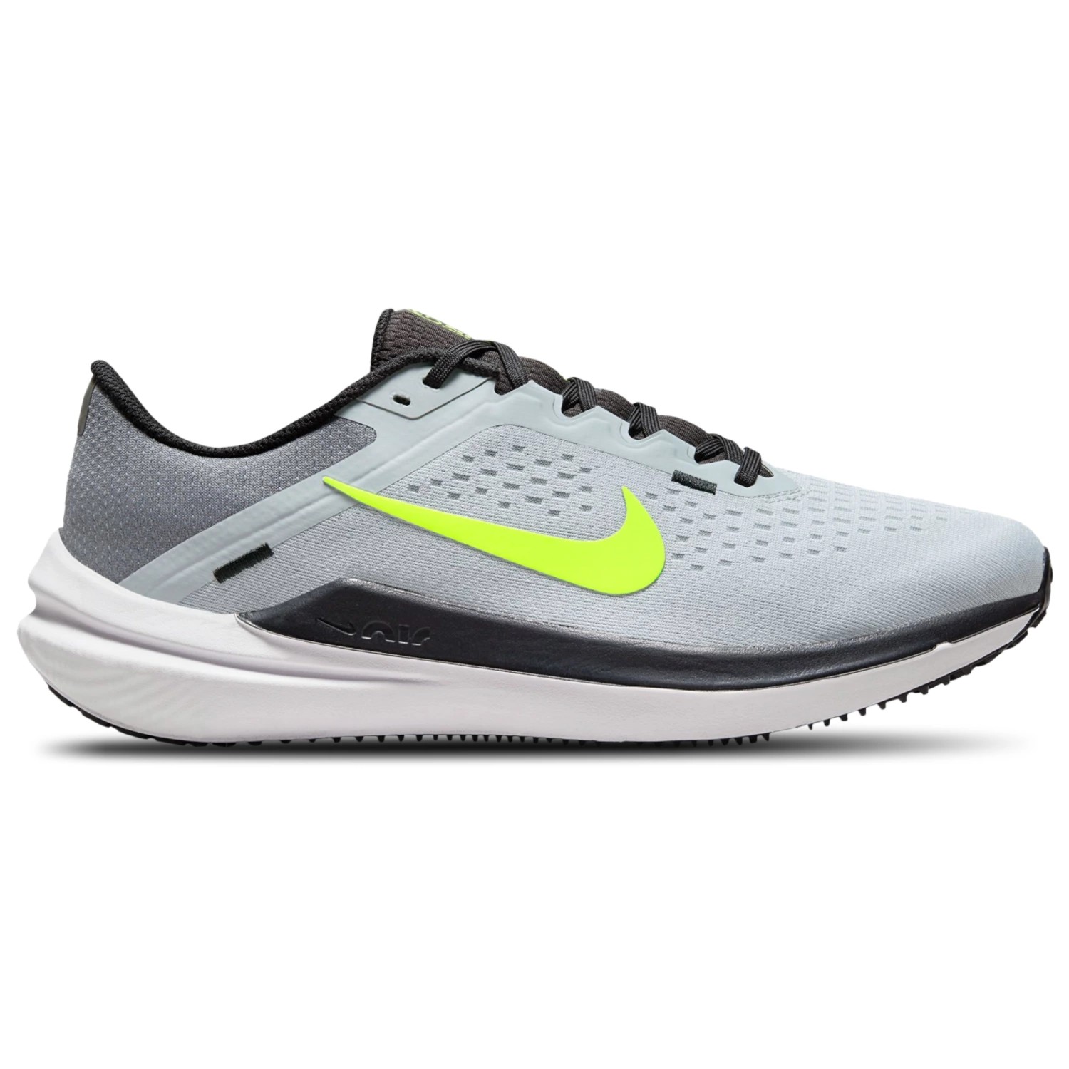 NIKE AIR WINFLO 10 in WOLF GREY VOLT-SMOKE GREY-BLACK
