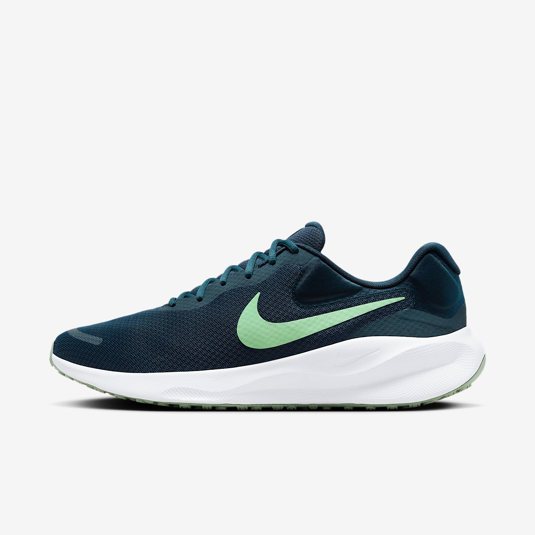 NIKE REVOLUTION 7 in ARMORY NAVY VAPOR GREEN-PHOTON DUST
