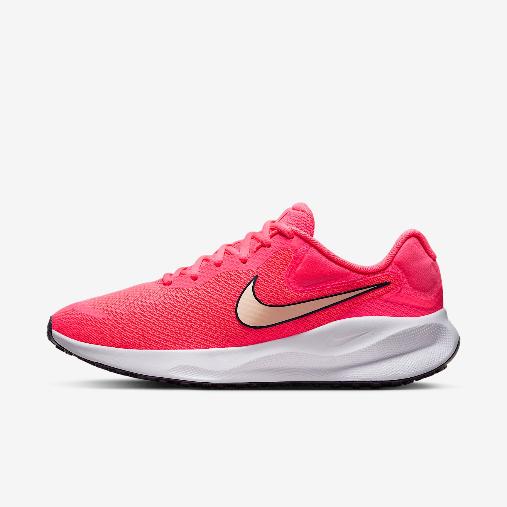 W NIKE REVOLUTION 7 in HOT PUNCH CRIMSON TINT-DARK RAISIN