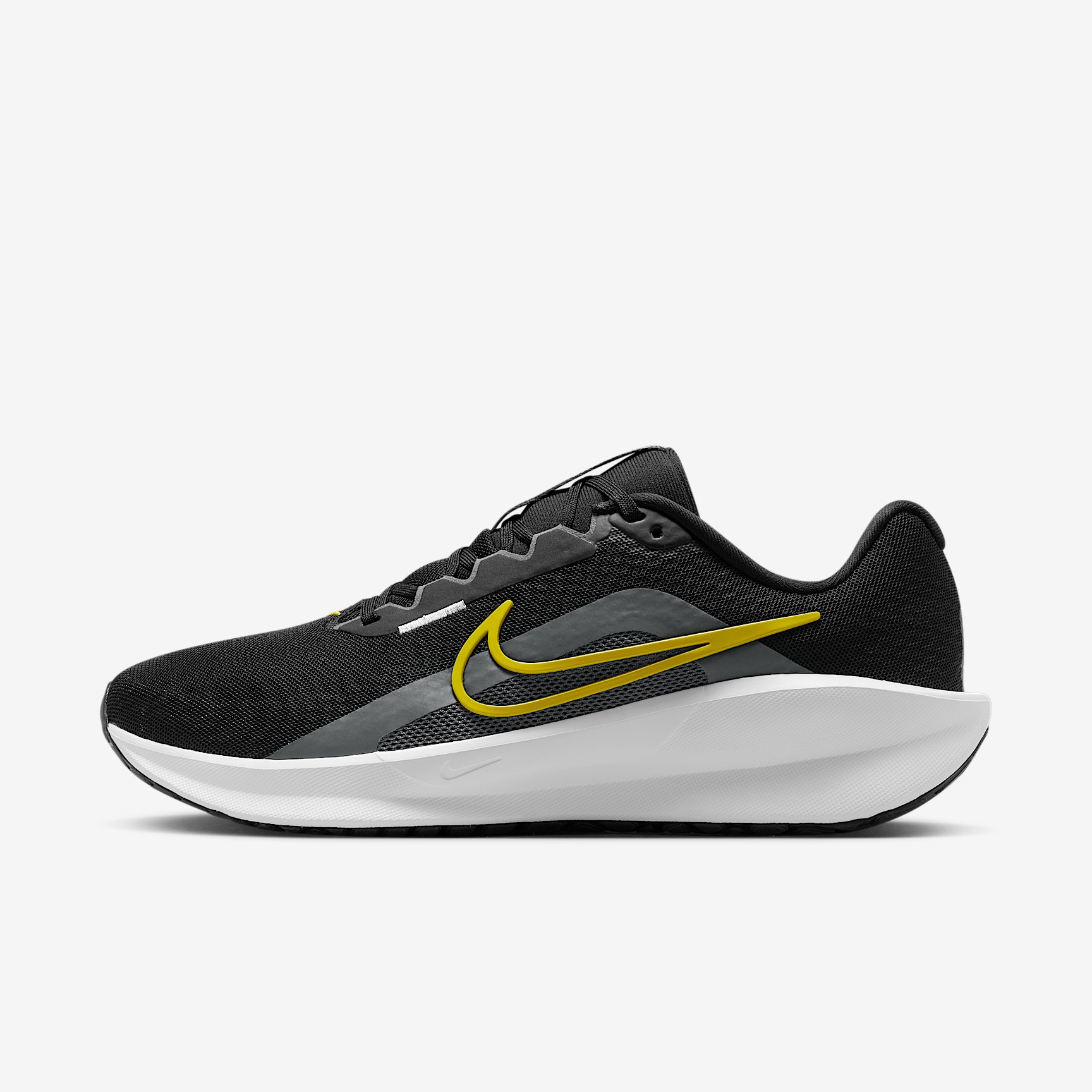 NIKE DOWNSHIFTER 13 in BLACK BRIGHT CITRON-IRON GREY-WHITE