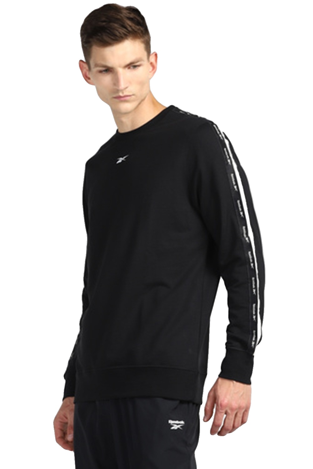 REEBOK CREW NECK FULL SLEEVES PRINTED T-SHIRT in Standard