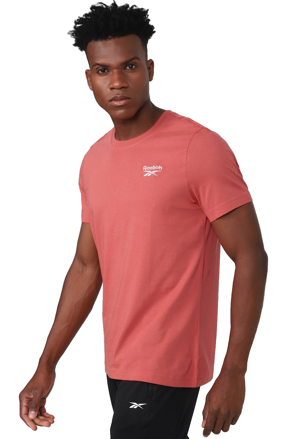 REEBOK SOLID / PLAIN T-SHIRT in RED