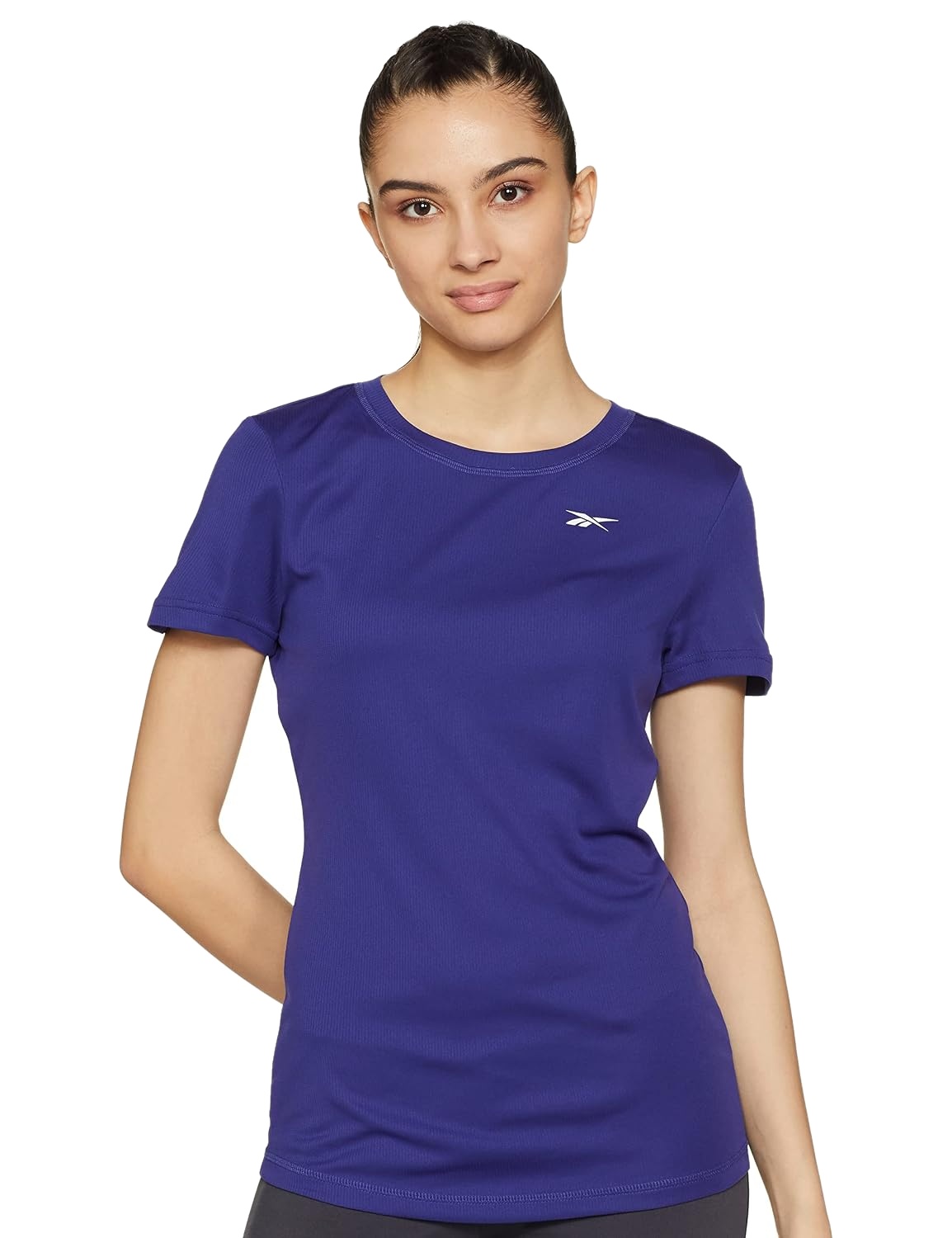 REEBOK SHORT-SLEEVES ROUND NECK LOGO PRINT T-SHIRT in Standard