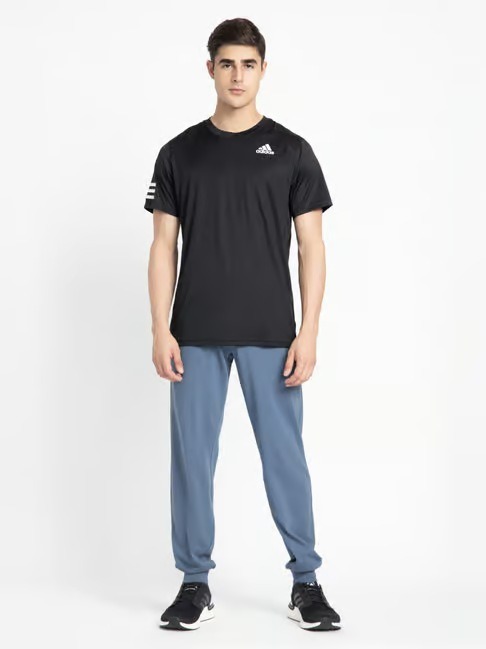 ADIDAS PRINTED T-SHIRT in BLACK