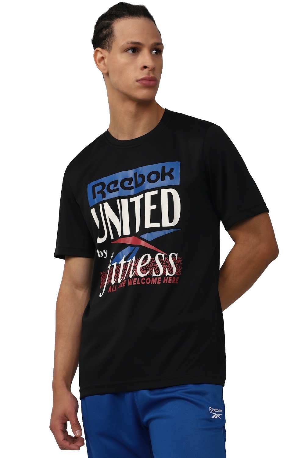 REEBOK CREW NECK SHORT-SLEEVES PRINTED T-SHIRT in Standard