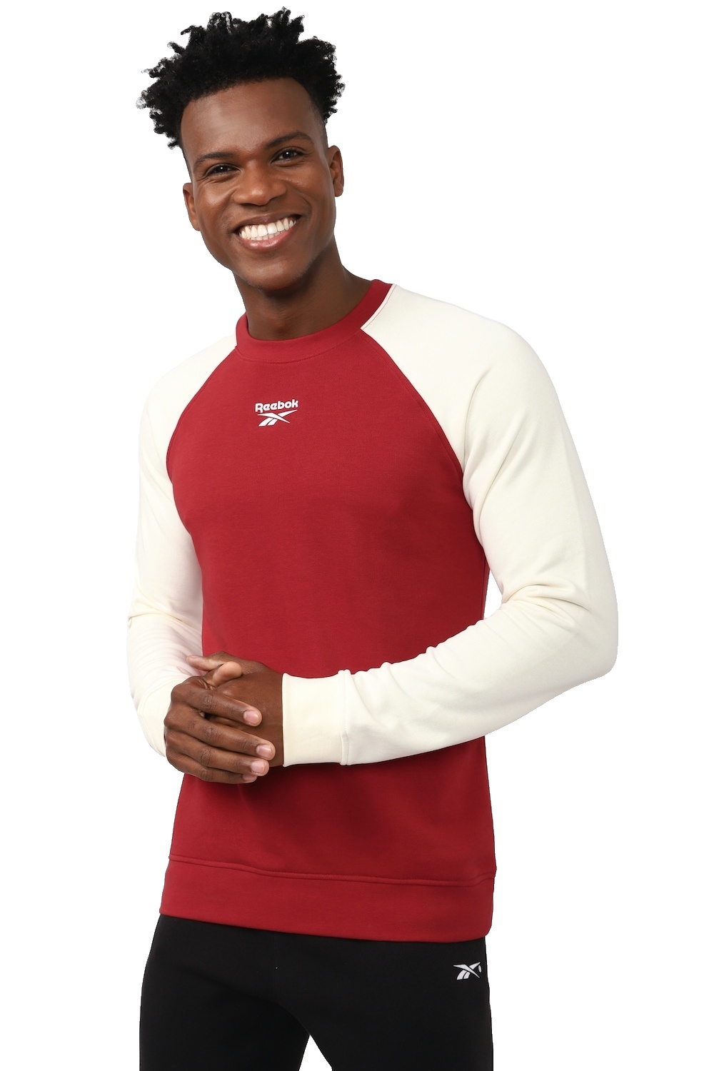 REEBOK MEN CREW NECK FULL SLEEVE PRINTED T-SHIRT in Standard