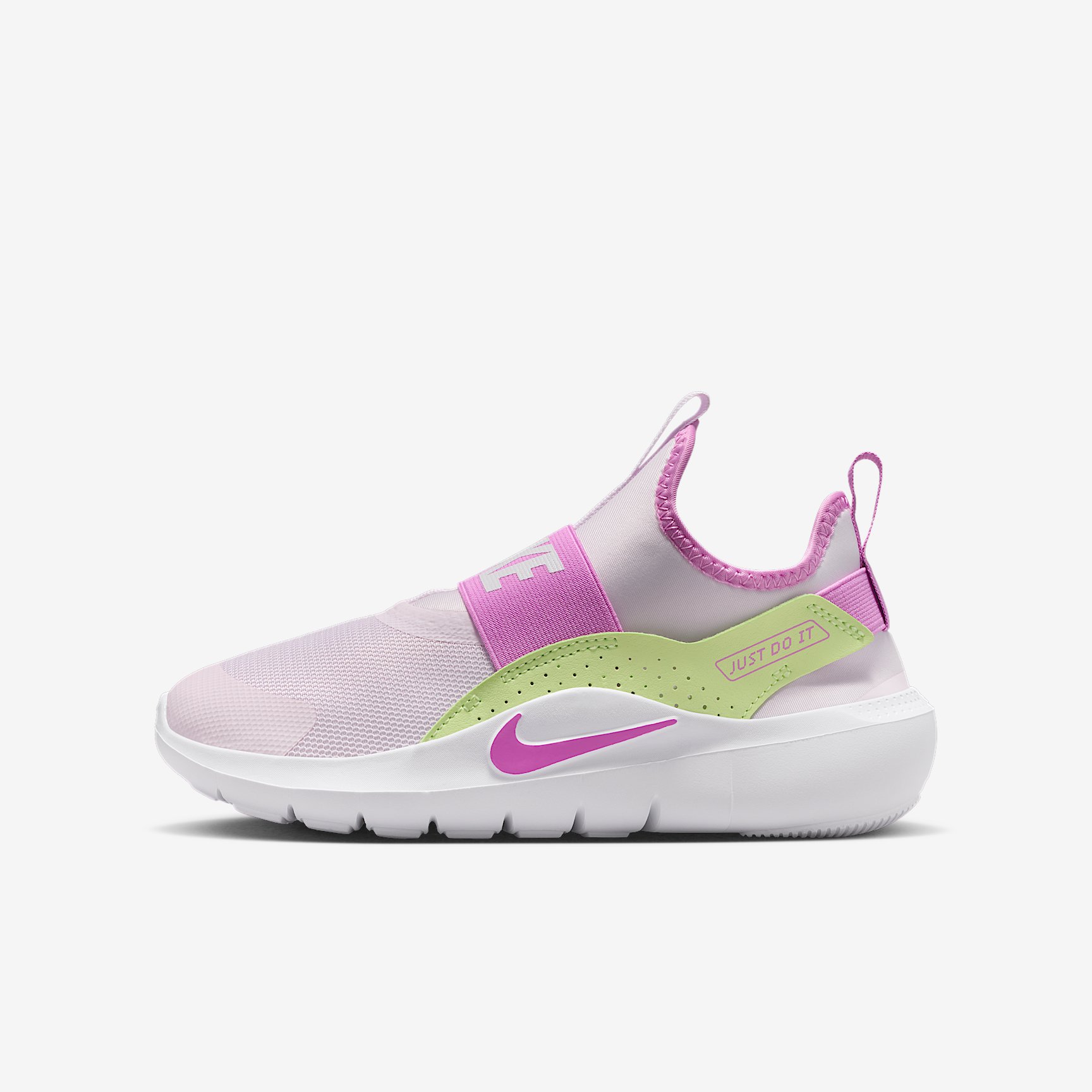NIKE FLEX RUNNER 4 (GS) in LIGHT VIOLET LT MAGENTA-LT LIQUID LIME