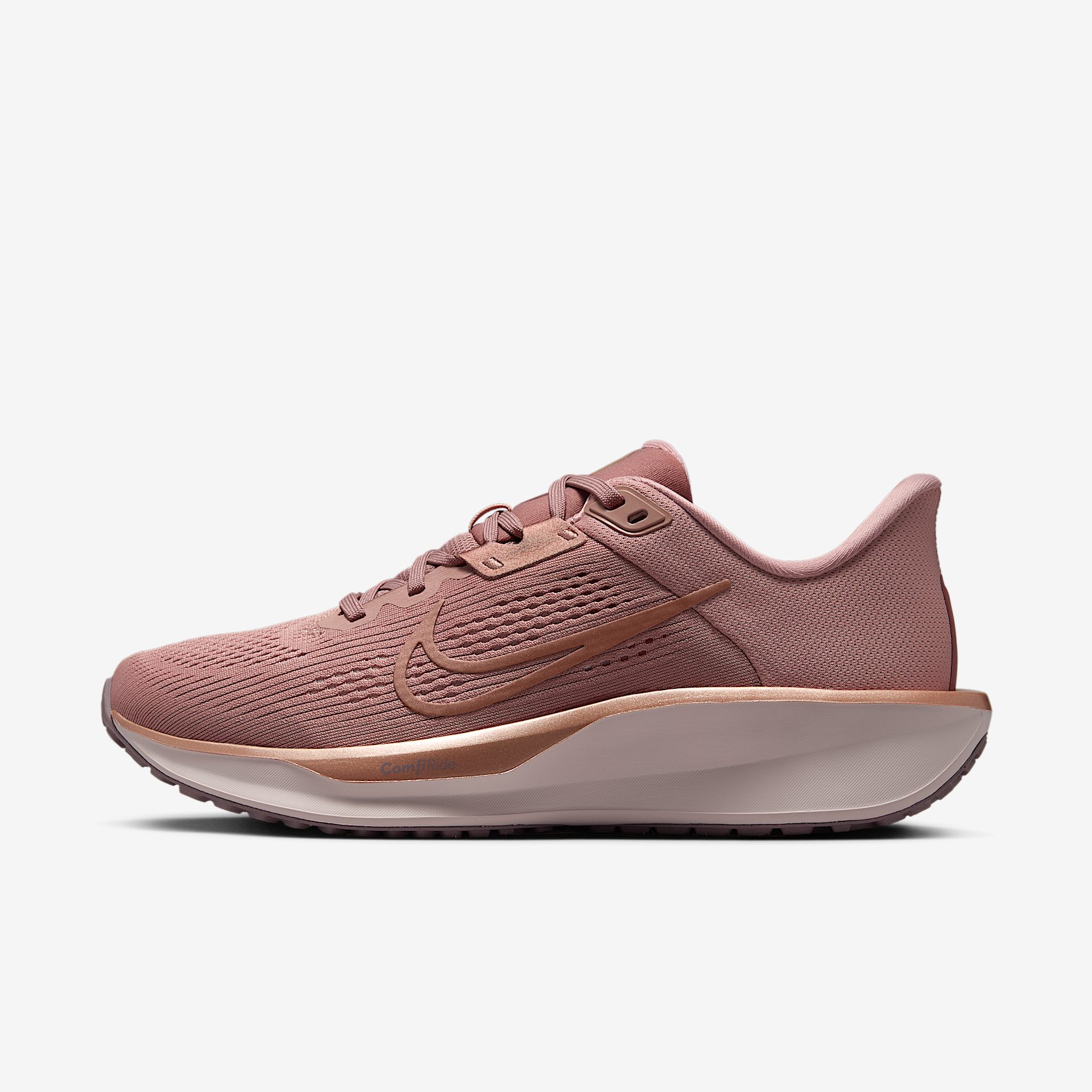 WMNS NIKE QUEST 6 in PARTICLE PINK MTLC RED BRONZE-SILT RED
